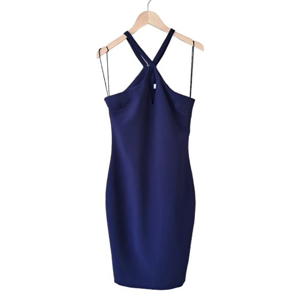 LIKELY Revolve Charles Halter Keyhole Sheath Dress Size 6 in Navy Blue - Picture 12 of 12